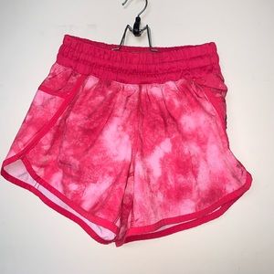 RARE STYLE pink tiedye LULULEMON shorts